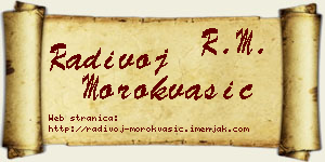 Radivoj Morokvašić vizit kartica